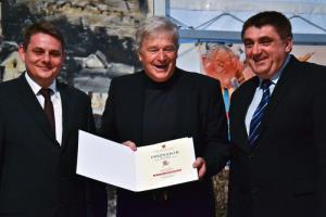 Župan mag. Marko Diaci, Anton Krofl in Peter Misja